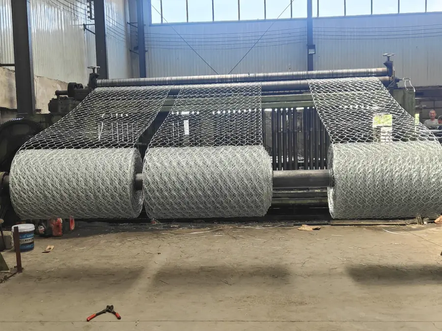 Galfan rockfall netting production process