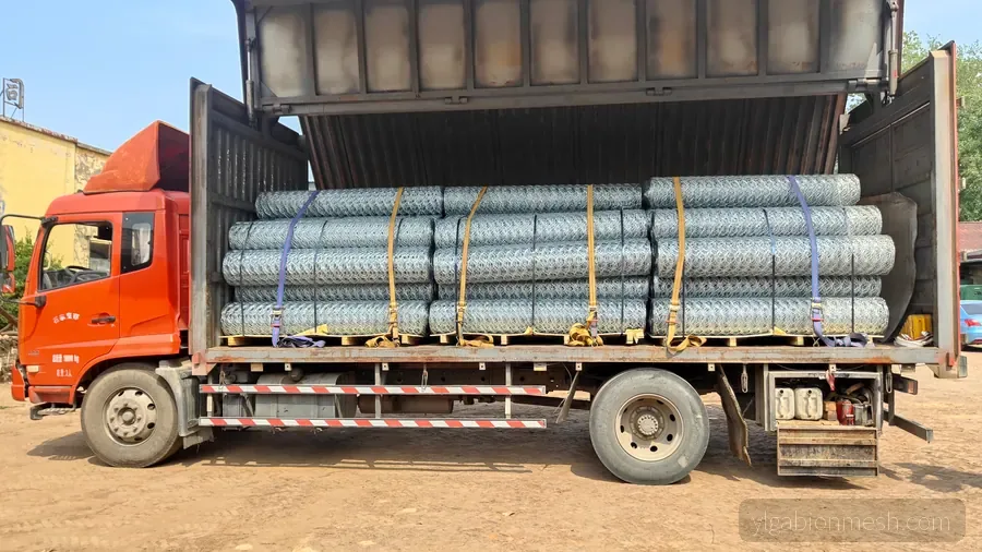 Hot dip galvanized rockfall netting rolls for Poland site fence